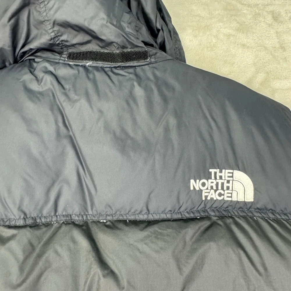 The North Face Vest Men's 2XL Black 700 Down 1996 Nuptse Retro Puffer Full Zip
